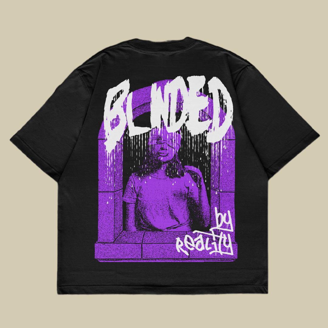 BLINDED BY REALITY T-SHIRT PURPLE